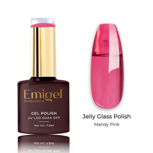 Emigel - Jelly Glass Gel Polish - 007 - MANDY PINK