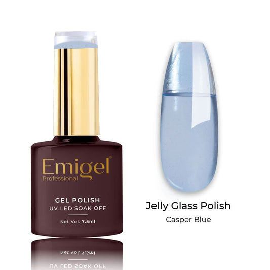 Emigel - Jelly Glass Gel Polish - 009 - CASPER BLUE 1080