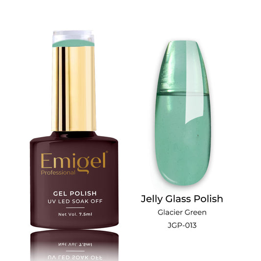 Emigel - Jelly Glass Gel Polish - 013 - GLACIER GREEN