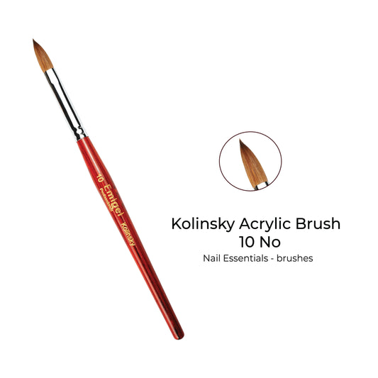 Emigel - Kolinsky Acrylic Brush 10 No