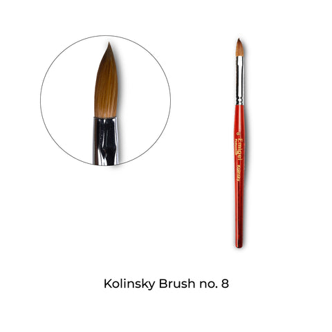 Emigel - Kolinsky Acrylic Brush 08 No