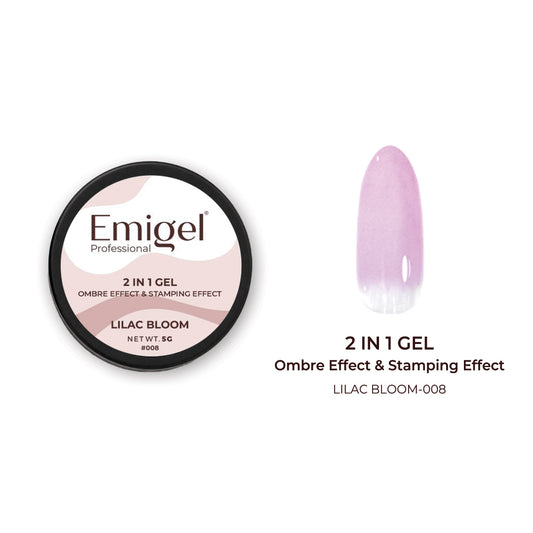 Emigel 2-in-1 Ombre & Stamping Gel - 008 - Lilac Bloom (5g)