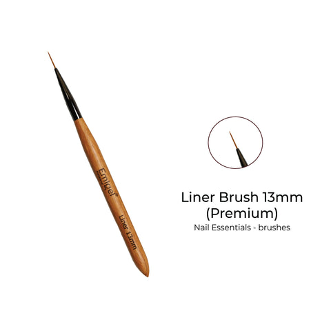 Emigel - Premium Nail Art Brushes (Wooden) - Liner Brush 13mm