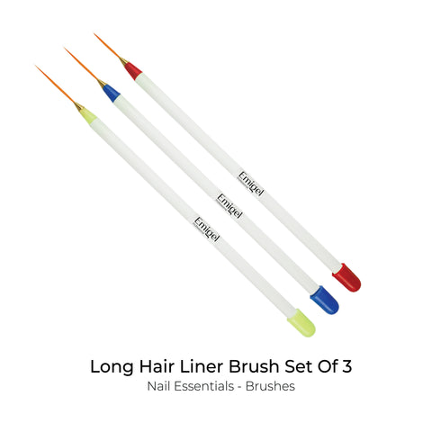 Emigel - Long Hair Liner Brush Set OF 3