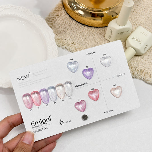 Emigel - Mermaid UV Gel Polish Kit - 6 Shades