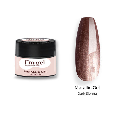 Emigel -  Metallic Pearl Gel - DARK SIENNA