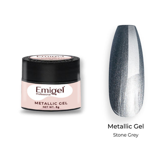 Emigel -  Metallic Pearl Gel - STONE GREY