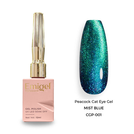 Emigel - Peacock Cateye - 001 - MIST BLUE