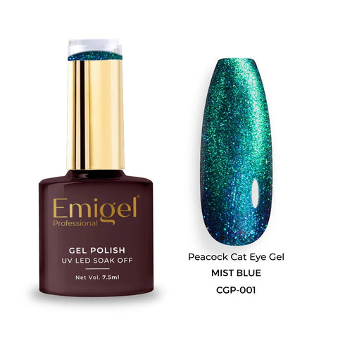 Emigel - Peacock Cateye - 001 - MIST BLUE