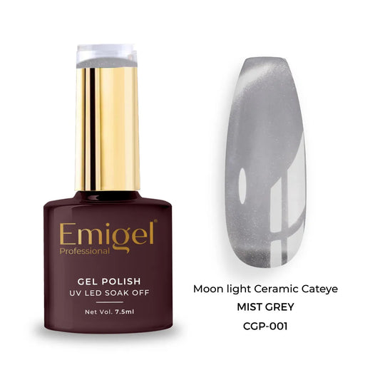 Emigel - UV Moonlight Ceramic Cat Eye - 001 - Mist Grey