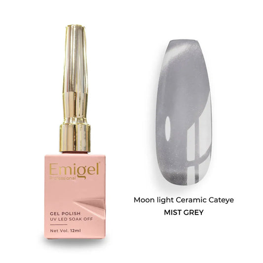 Emigel - UV Moonlight Ceramic Cat Eye - 001 - Mist Grey