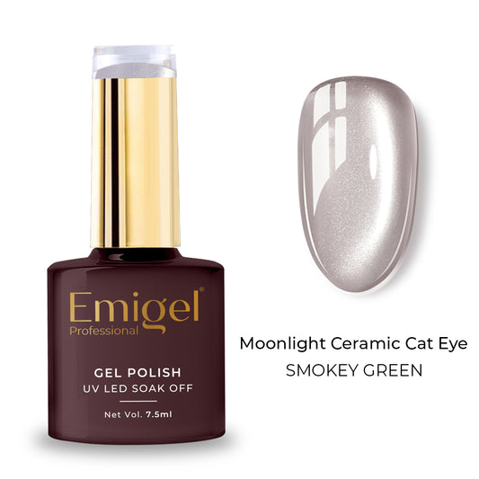Emigel - UV Moonlight Ceramic Cat Eye - 004 - Smokey Green 1080