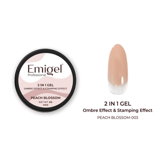 Emigel 2-in-1 Ombre & Stamping Gel - 003 - Peach Blossom (5g)