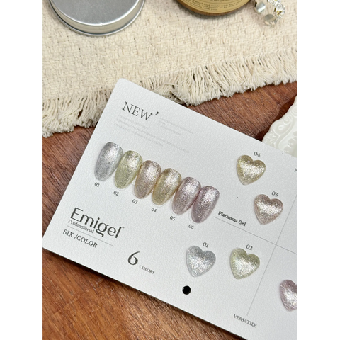 Emigel - Platimun UV Gel Polish Kit - 6 Shades