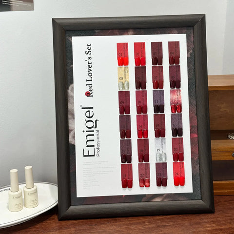 Emigel - Red Lovers UV Gel Polish Kit - 24 Shades
