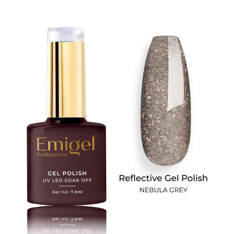 Emigel - Reflective Gel Polish - 001 - NEBULA GREY