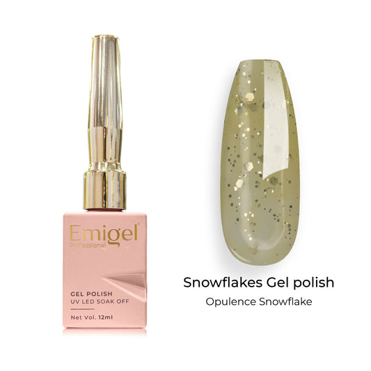 Emigel - Snowflakes Gel Polish - ⁠OPULENCE SNOWFLAKE - 005
