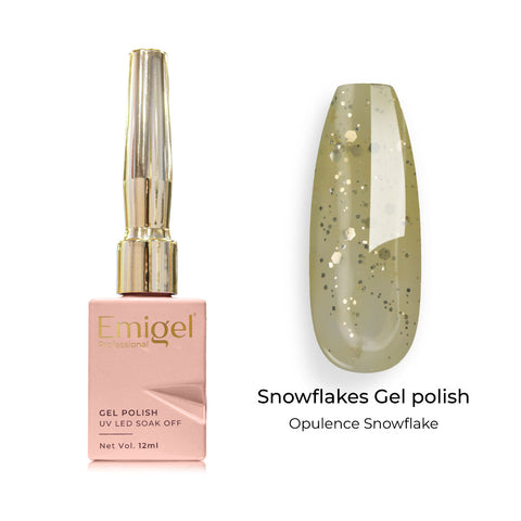 Emigel - Snowflakes Gel Polish - ⁠OPULENCE SNOWFLAKE - 005