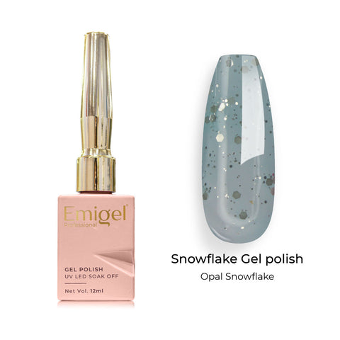 Emigel - Snowflakes Gel Polish - ⁠⁠OPAL SNOWFLAKE  - 010