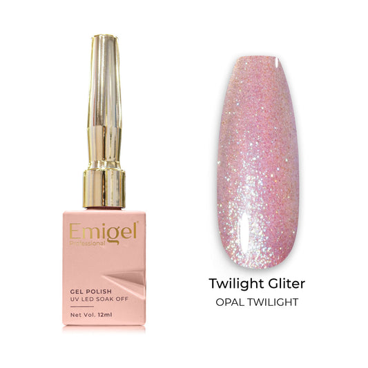 Emigel - Twilight Glitter Gel Polish - 001 - OPAL TWILIGHT