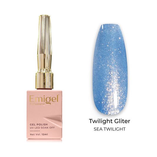 Emigel - Twilight Glitter Gel Polish - 007 - SEA TWILIGHT