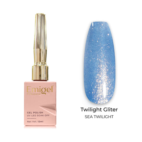Emigel - Twilight Glitter Gel Polish - 007 - SEA TWILIGHT