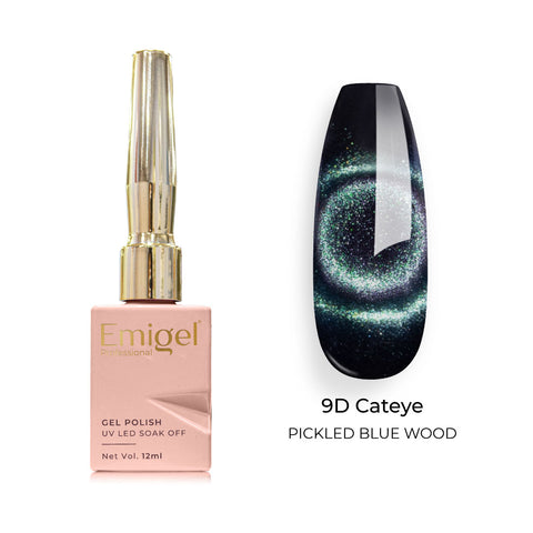 Emigel - 9D Cateye Gel Polish - 009 - PICKLED BLUE WOOD
