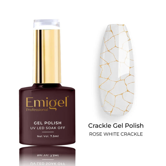 Emigel - Crackle Polish - 002 - ROSE WHITE CRACKLE 1066