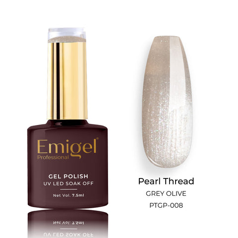 Emigel - Pearl Thread Gel Polish - 008 - GREY OLIVE