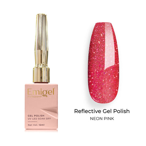 Emigel - Reflective Gel Polish - 012 - NEON PINK