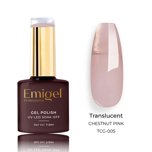 Emigel - Translucent Gel Polish - 005 - CHESTNUT PINK