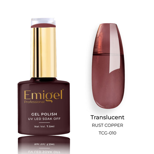 Emigel - Translucent Gel Polish - 010 - RUST COPPER