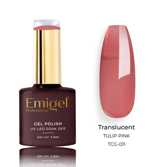 Emigel - Translucent Gel Polish - 011 - TULIP PINK