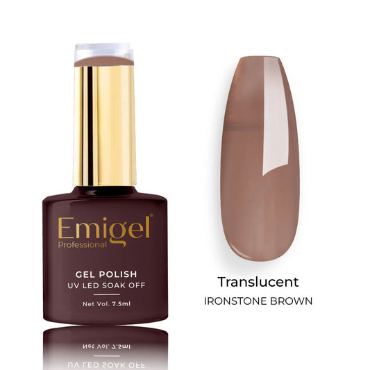 Emigel - Translucent Gel Polish - 012 - IRONSTONE BROWN 1080