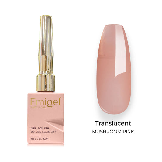 Emigel - Translucent Gel Polish - 004 - MUSHROOM PINK