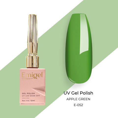 Exotic Greens  - Set of 6 UV LED Gel Polish + Free Top Coat - Glossy 15 ML