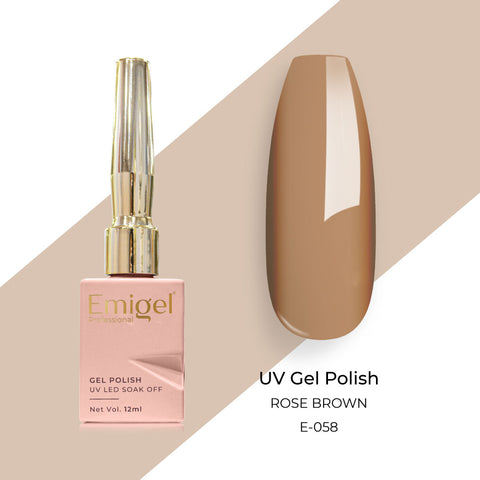 Emigel - UV Gel Polish - ROSE BROWN - E058