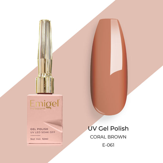 Emigel - UV Gel Polish - CORAL BROWN - E061