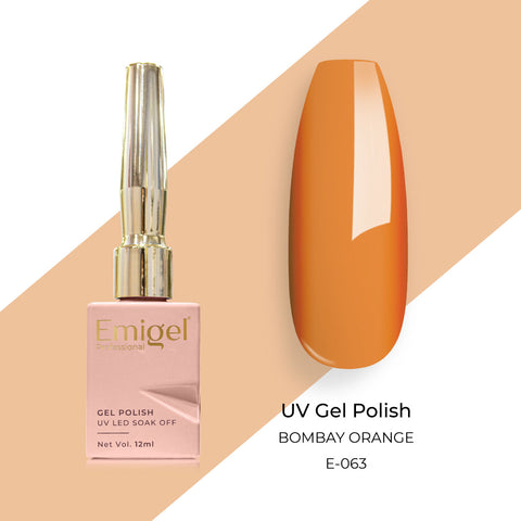 Emigel - UV Gel Polish - BOMBAY ORANGE - E063