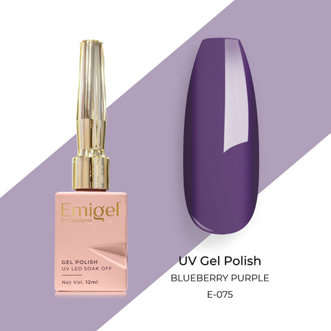 Emigel - UV Gel Polish - BLUEBERRY PURPLE - E075