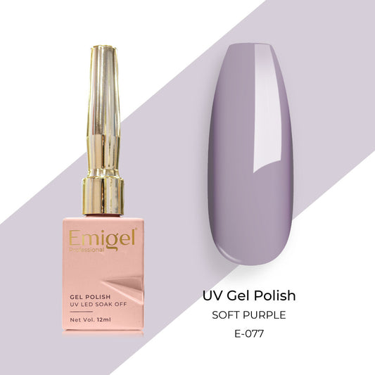 Emigel - UV Gel Polish - SOFT PURPLE - E077