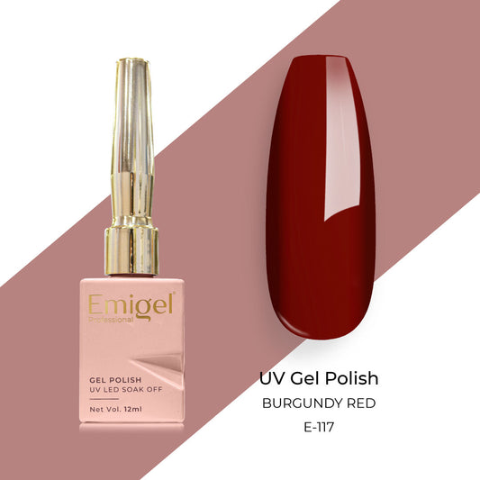 Emigel - UV Gel Polish - BURGUNDY RED - E117