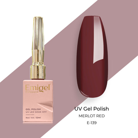 Emigel - UV Gel Polish - MERLOT RED - E139