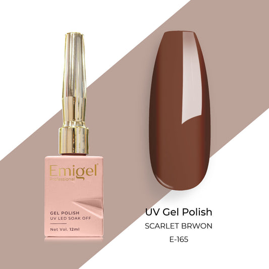 Emigel - UV Gel Polish - SCARLET BRWON - E165