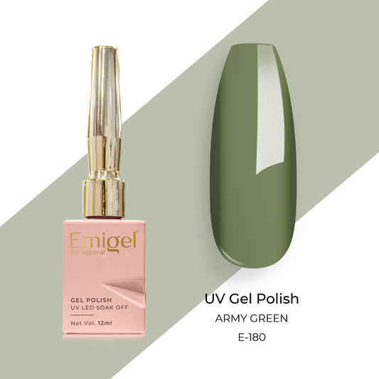 Emigel - UV Gel Polish - ARMY GREEN - E180