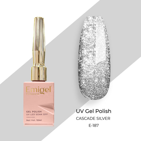 Emigel - UV Gel Polish - CASCADE SILVER  - E187