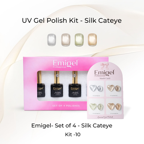 Emigel - Set of 4 - Silk Cateye Gel Polish Kit - 10