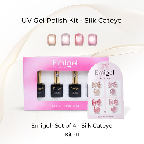 Emigel - Set of 4 - Silk Cateye Gel Polish Kit - 11