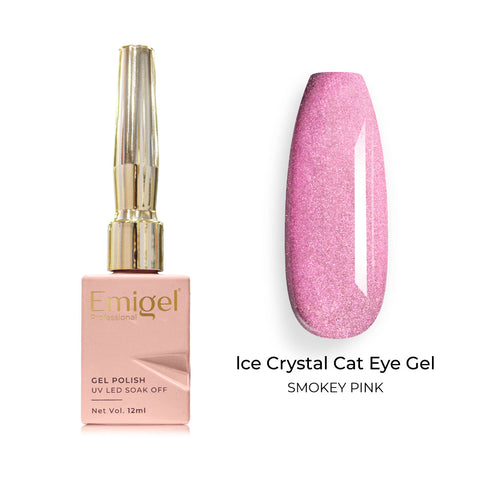 Emigel - Ice Crystal Cat Eye Gel Polish - Smokey Pink - 006