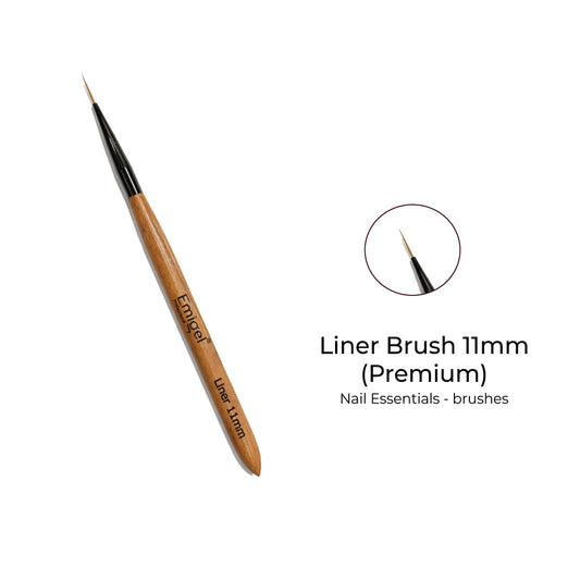 Emigel - Premium Nail Art Brushes (Wooden) - Liner Brush 11mm